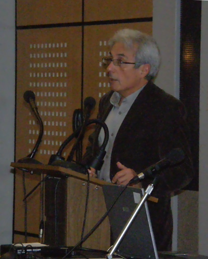 Albert Fert lors de son exposé Albert Fert lors de son exposé